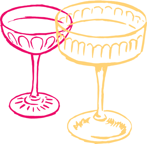 Illustration of a wine glass